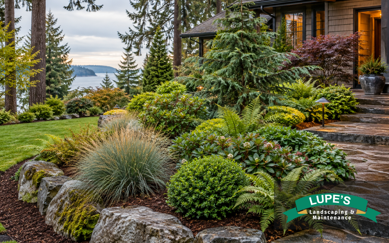 Best landscaping plants for Bainbridge Island gardens with native and evergreen varieties