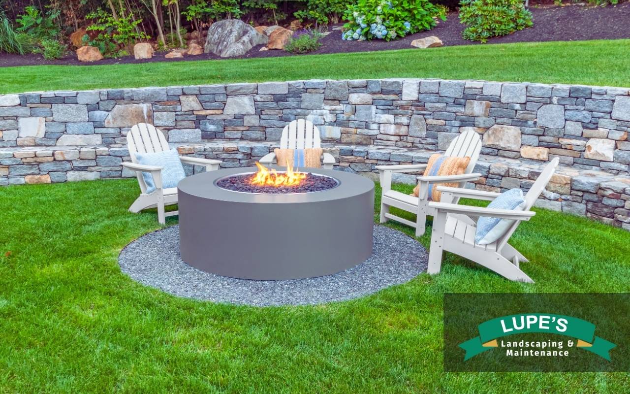 Stylish design of childproof outdoor fire pits for families