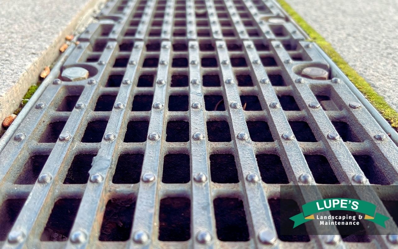 French drain installation in a Bainbridge Island patio offering patio drainage solutions to prevent water damage