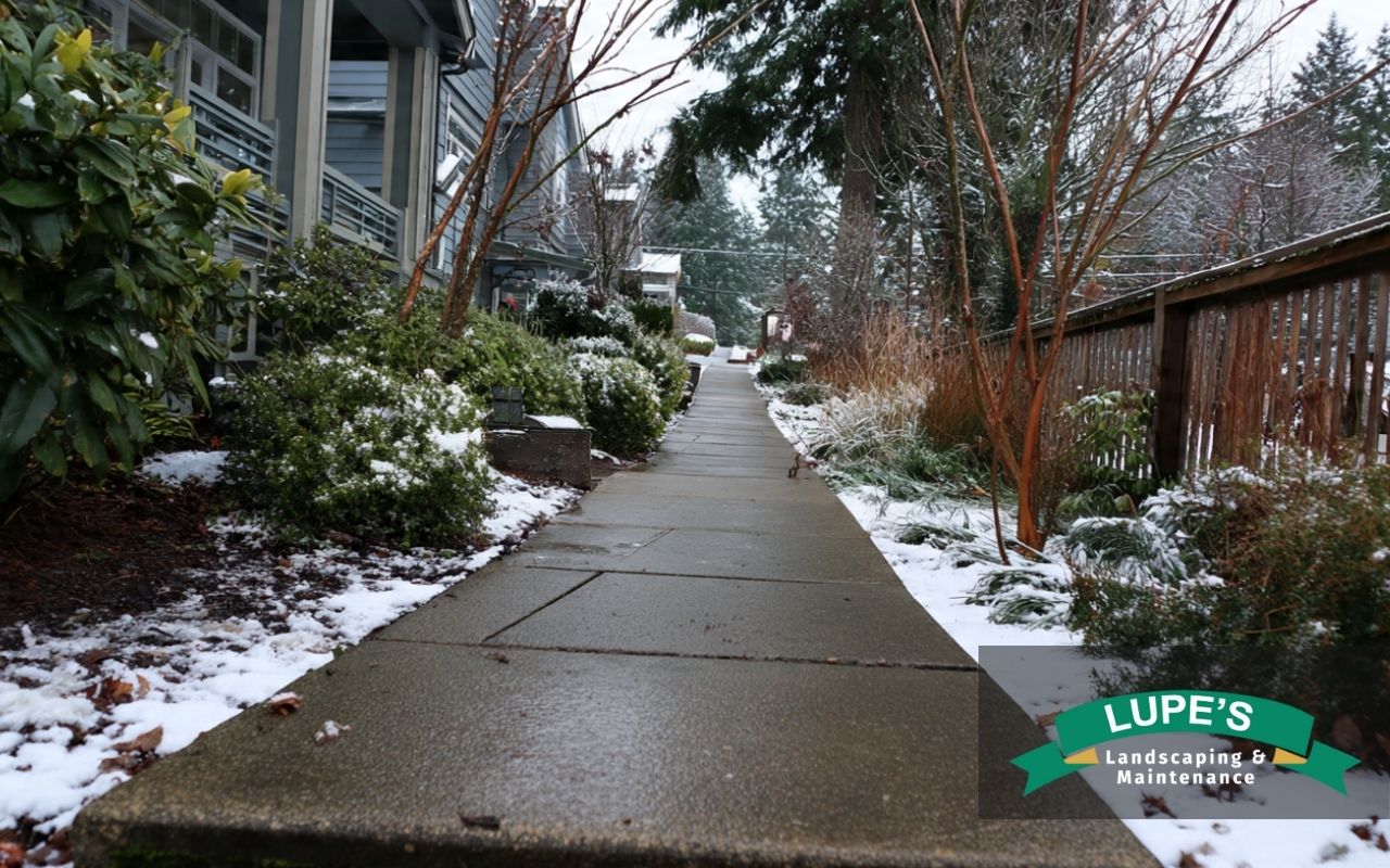 Prevent slippery walkways on Bainbridge Island with a clean winter path and better traction