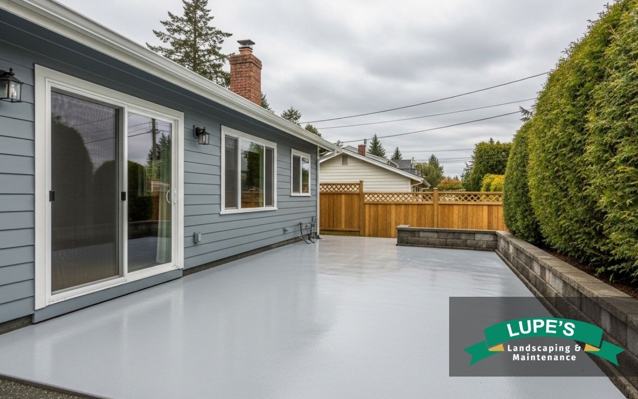 patio waterproofing in Bainbridge Island on a residential outdoor space