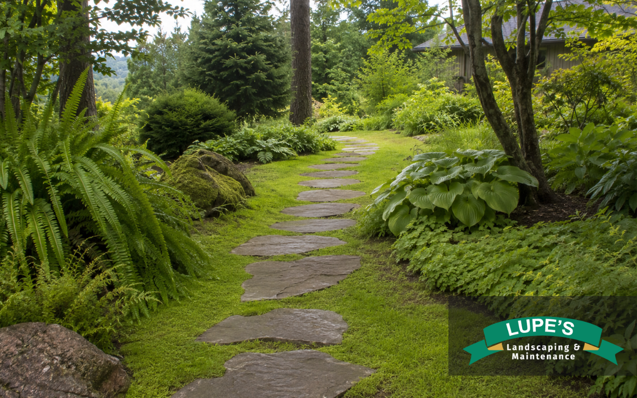 Paver patio patterns for a Bainbridge Island outdoor seating area