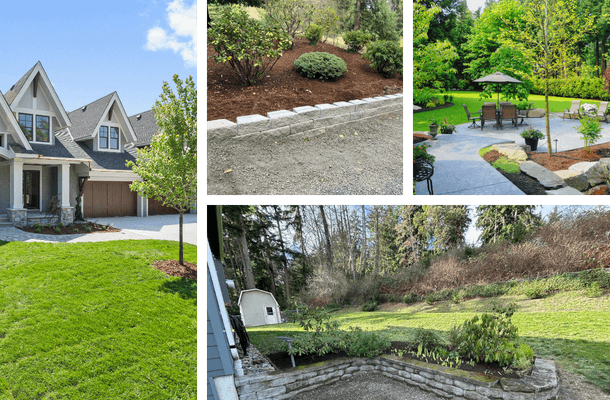Landscape contractor planning property improvements in Bainbridge Island.